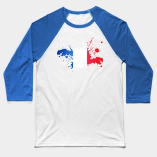 France Flag Baseball T-Shirt